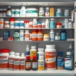 Téli gyógyszerkészlet az otthoni gyógyszekrényben
