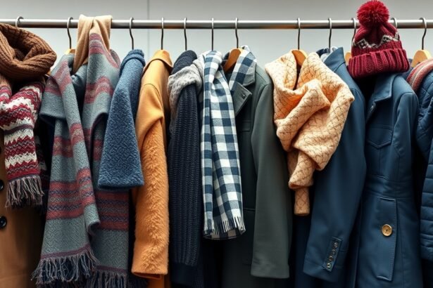 Téli ruhák és kiegészítők a tisztításra várva