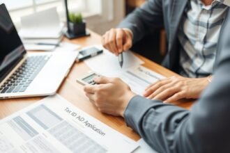 Adószám igénylése során használt dokumentumok és eszközök.