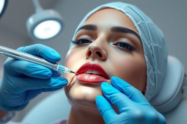 Ajakfeltöltés folyamat esztétikai kezelés során