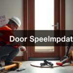 Ajtószigetelés szerszámokkal és barkácsolás folyamatban.