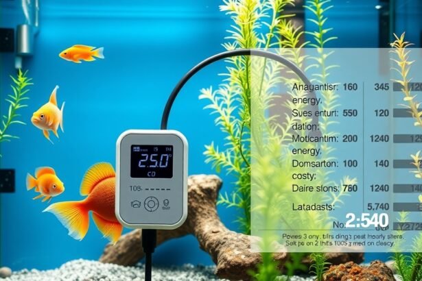 Akvárium fűtő, halak és vízinövények az akváriumban