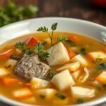 Frankfurti leves tálalva friss zöldségekkel és húsgombóccal