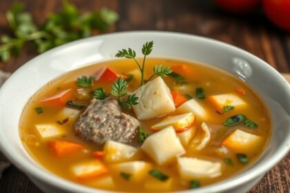 Frankfurti leves tálalva friss zöldségekkel és húsgombóccal