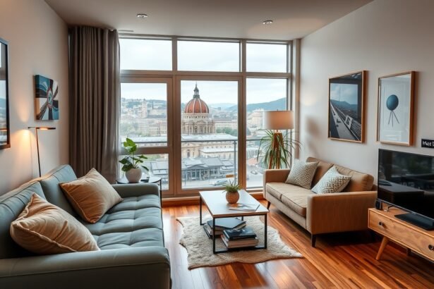 Modern budapesti Airbnb lakás, lenyűgöző kilátással