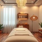 Akupunktúrás kezelés helyszíne nyugodt környezetben.