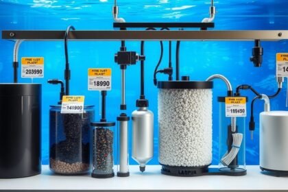 Akvárium szűrőrendszerek különböző típusai és áraik.