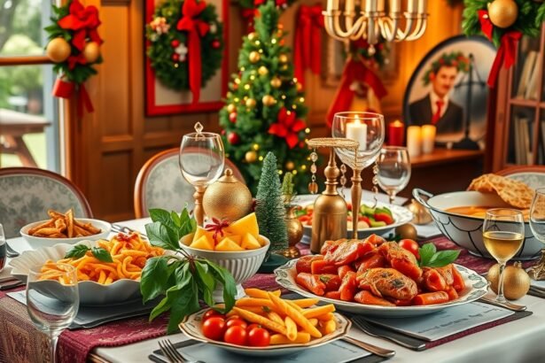 Autentikus olasz karácsonyi menü asztalon