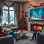 Családi karácsonyi filmmaraton otthon, streaming szolgáltatásokkal.