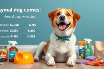 Kiskutya a kutyatartás éves költségeivel és szükséges felszereléseivel