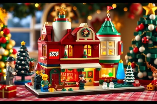 Karácsonyi LEGO készlet a ünnepi díszítéssel