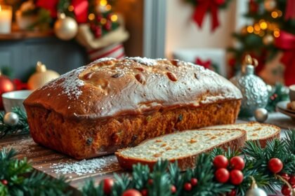 Premiun karácsonyi kalács díszítéssel és szalvétával