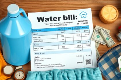 Vízszámla részletei és vízfogyasztás költségek