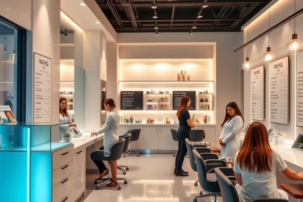 Modern szépségszalon intim gyanta kezelés árlistával