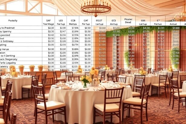 70 fős esküvői rendezvény tervezése és költségek