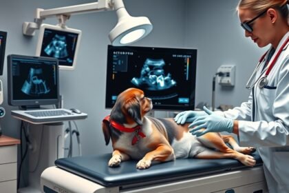 Kutya ultrahangvizsgálat állatorvosi rendelőben