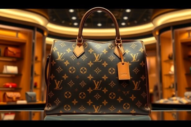 Louis Vuitton táska elegáns boltban