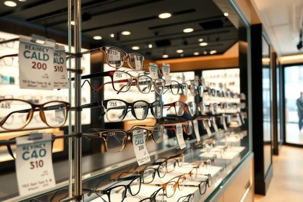 Különböző olvasószemüvegek kirakata