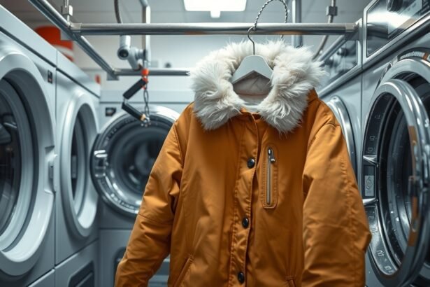 Téli kabát tisztítása mosodában