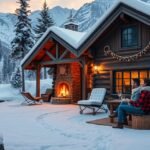 Romantikus téli hétvége egy hegyi panzióban, gyönyörű tájjal.