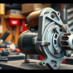 Önindító a szervizben a felújításhoz