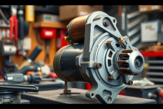 Önindító a szervizben a felújításhoz