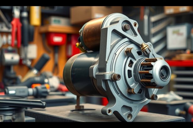 Önindító a szervizben a felújításhoz