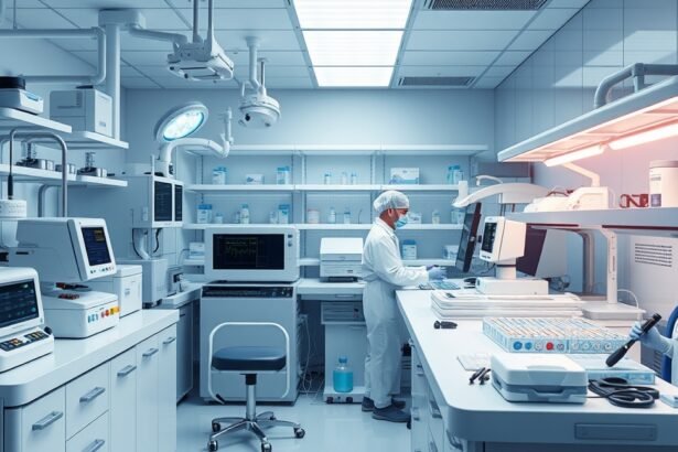 Modern orvosi laboratórium őssejtek feldolgozásához