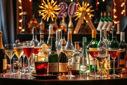 Változatos alkoholos italok szilveszteri bulihoz