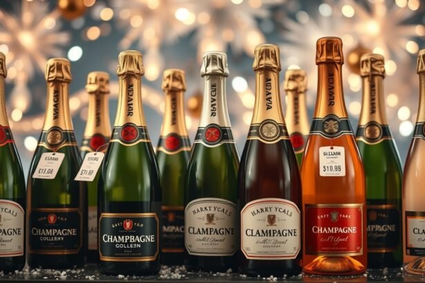 Pezsgők különböző márkákból Szilveszterre