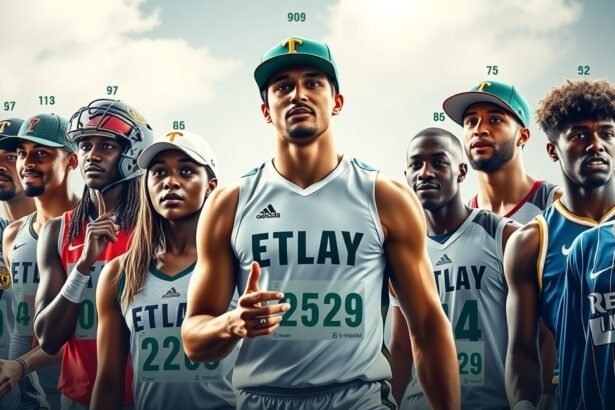 Különböző sportágakban versenyző atléta csapat képe