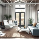 Modern belsőépítészeti nappali dizájn