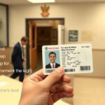 Személyi igazolvány cseréje folyamatának bemutatása hivatalos környezetben.