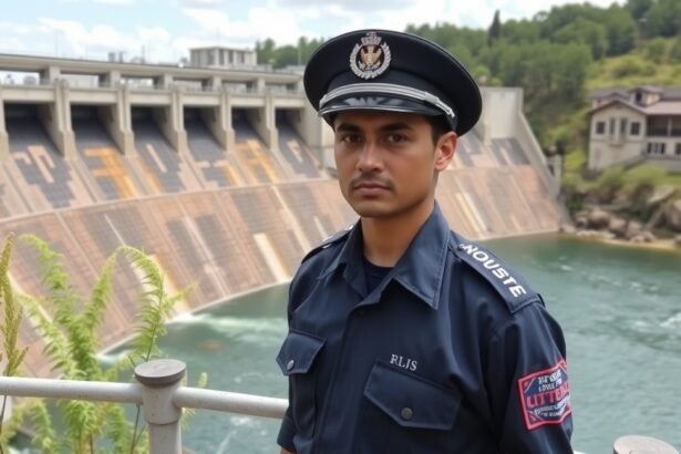 Gátőr a víztározónál, magán- és közszolgáltatás.