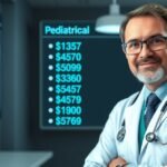 Gyermekorvos mosolygó orvos a rendelőjében