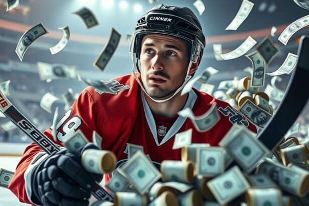 Hokis játékos pénz özönében a jégen