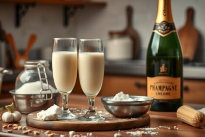 Házi pezsgőkrémes desszert készítése otthon.