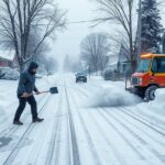 Hóeltakarítás házilag és szakemberrel a téli hóesésben.