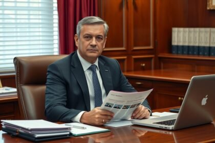 Miniszteri biztos munkaköri környezetében dolgozik.