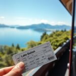 Vonatjegy a Balatonra gyönyörű kilátással a vízre