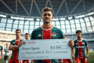 NB I-es focista pénzügyi sikerét bemutató kép