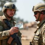 Önkéntes katonák a katonai szolgálat során.