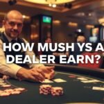 Kép egy osztóról kaszinóban, pénzügyi karrier lehetőség.