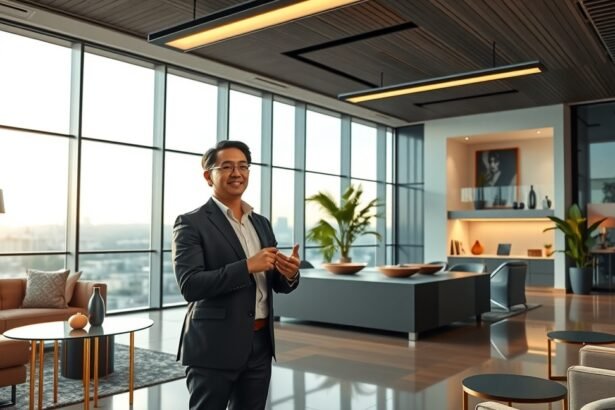 OTP ingatlanos egy modern irodában