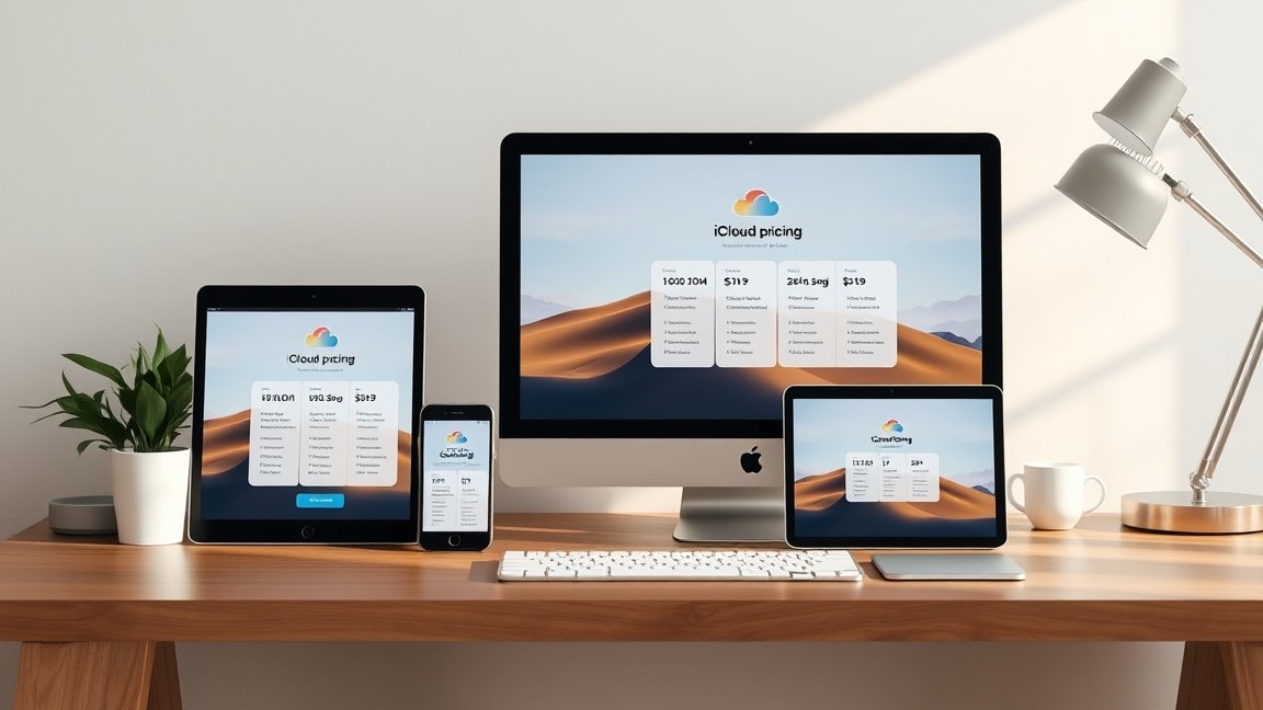 iCloud árképzés, különböző eszközökön bemutatva