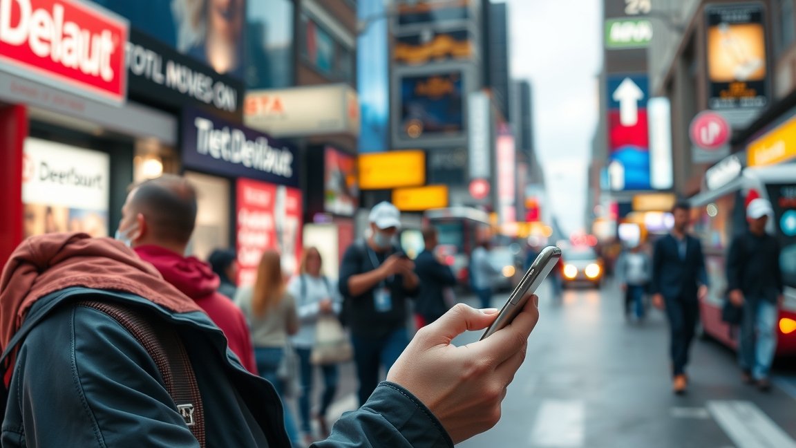 Korlátlan mobilinternet használata városi környezetben.