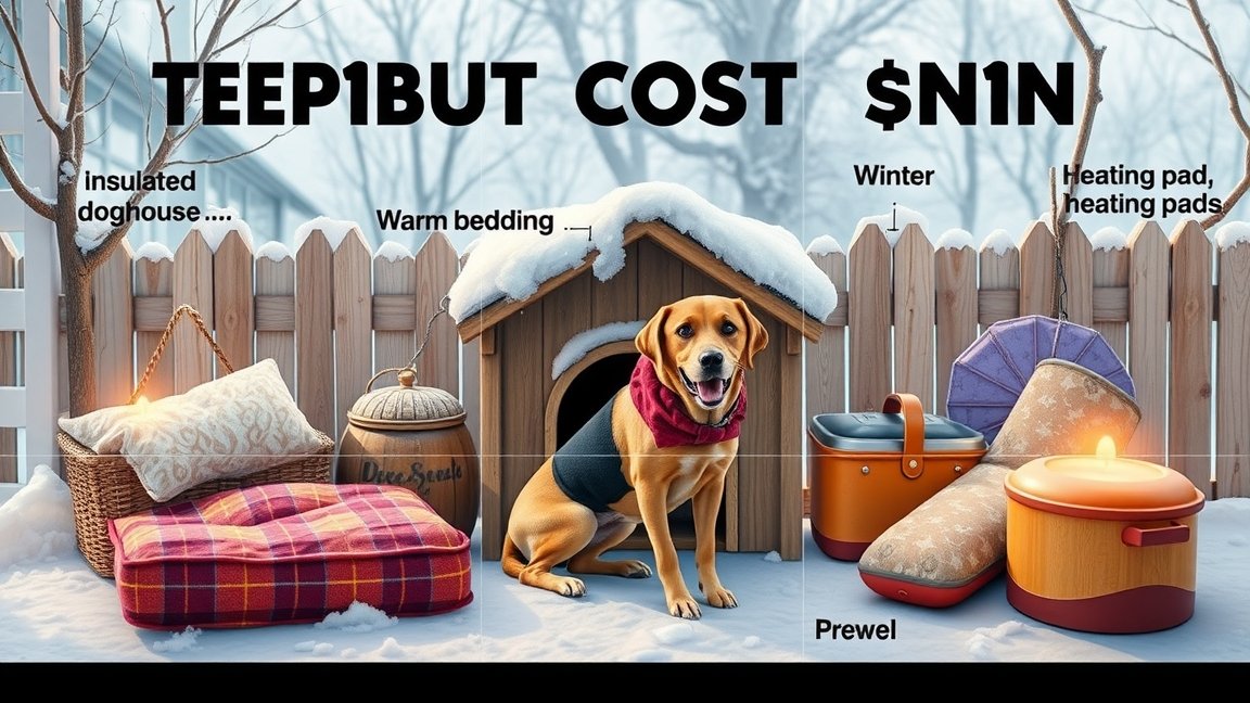 Kutya téli kinti tartásának költsége, szigetelt kutyaház, meleg fekhelyek.