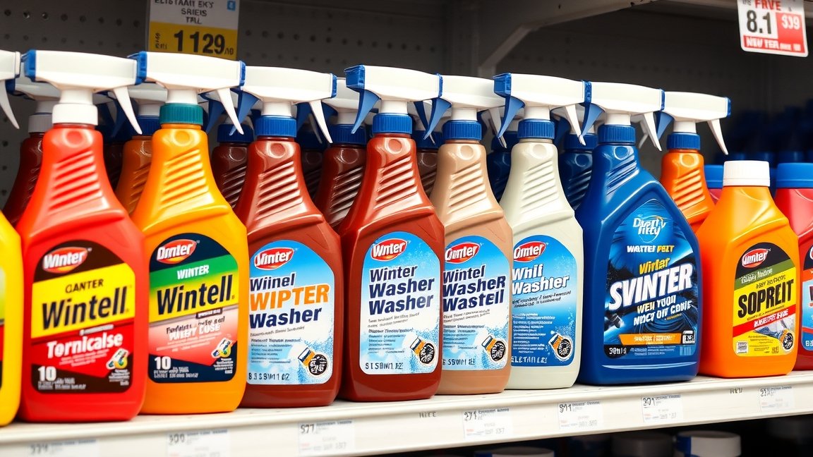Téli ablaktisztító folyadékok különböző kiszerelésben