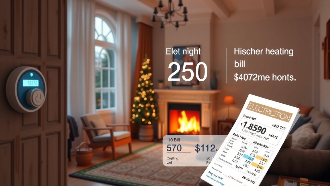 Téli villanyszámla és fűtési költségek bemutatása