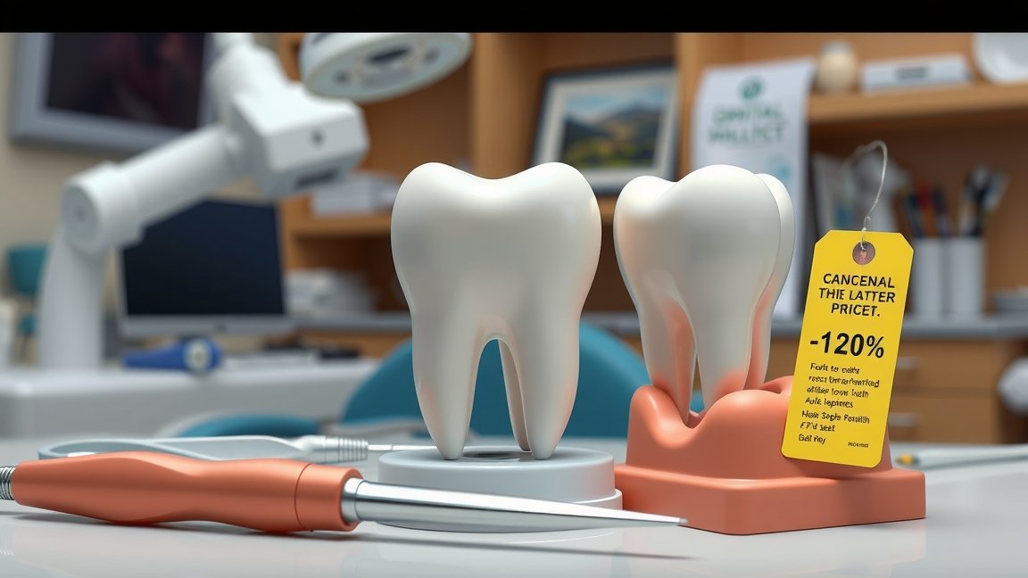 Foghíd modell és fogászati eszközök a rendelőben